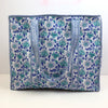 Block Print Large Tote Bag With Zip  – Quilted Cotton Everyday Bag