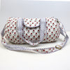 Block Print Small Duffel Bag – Quilted Cotton Travel Bag with Adjustable Strap