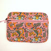 Block Print Padded Laptop Case – Quilted Cotton Sleeve