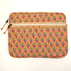 Block Print Padded Laptop Case – Quilted Cotton Sleeve