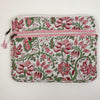 Block Print Padded Laptop Case – Quilted Cotton Sleeve