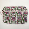 Block Print Padded Laptop Case – Quilted Cotton Sleeve