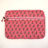 Block Print Padded Laptop Case – Quilted Cotton Sleeve