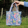 Block Print Mini Tote Bag – Quilted Cotton Lunch Bag Style
