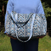 Block Print Small Duffel Bag – Quilted Cotton Gym & Travel Bag