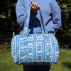 Block Print Small Duffel Bag – Quilted Cotton Gym & Travel Bag