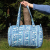 Block Print Small Duffel Bag – Quilted Cotton Gym & Travel Bag