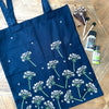 The Block Print Club- May Cow Parsley Tote Bag