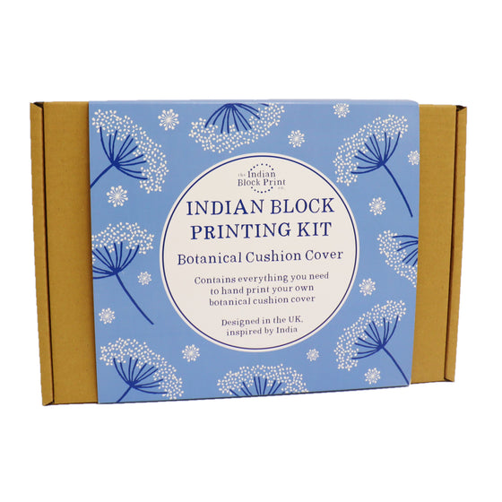 Botanical Cushion Cover Block Printing Kit