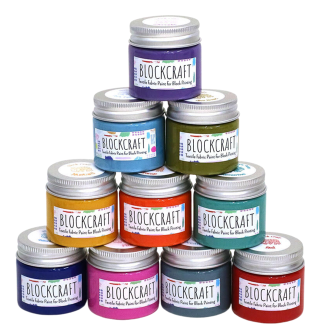 Fabric Paints and Dyes - Textile Printing Paint – The Indian Block ...