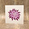 Indian Wooden Printing Block - Dahlia 'Cafe Au Lait'