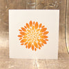 Indian Wooden Printing Block - Dahlia 'Cornwall Island'