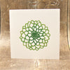 Indian Wooden Printing Block - Dahlia 'Sweet Love'