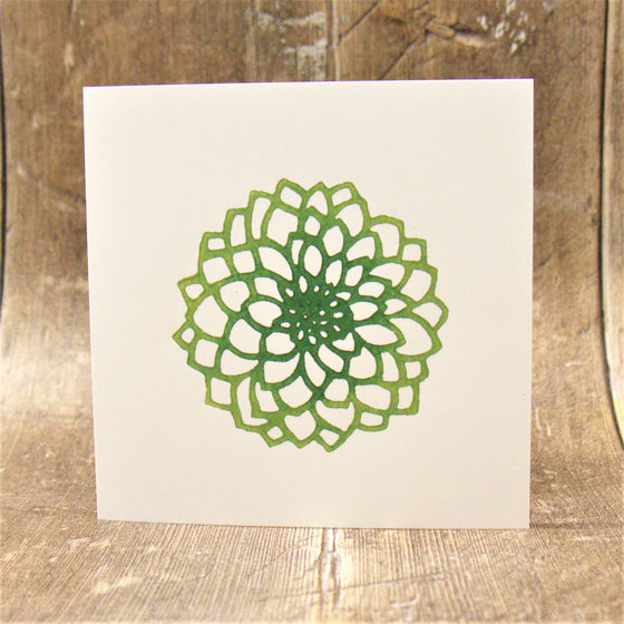Indian Wooden Printing Block - Dahlia 'Sweet Love'
