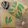 The Block Print Club- September Pinecone and Fern Stationary