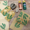 The Block Print Club- September Pinecone and Fern Stationary
