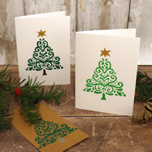  Filigree Christmas Tree- Indian Printing Block