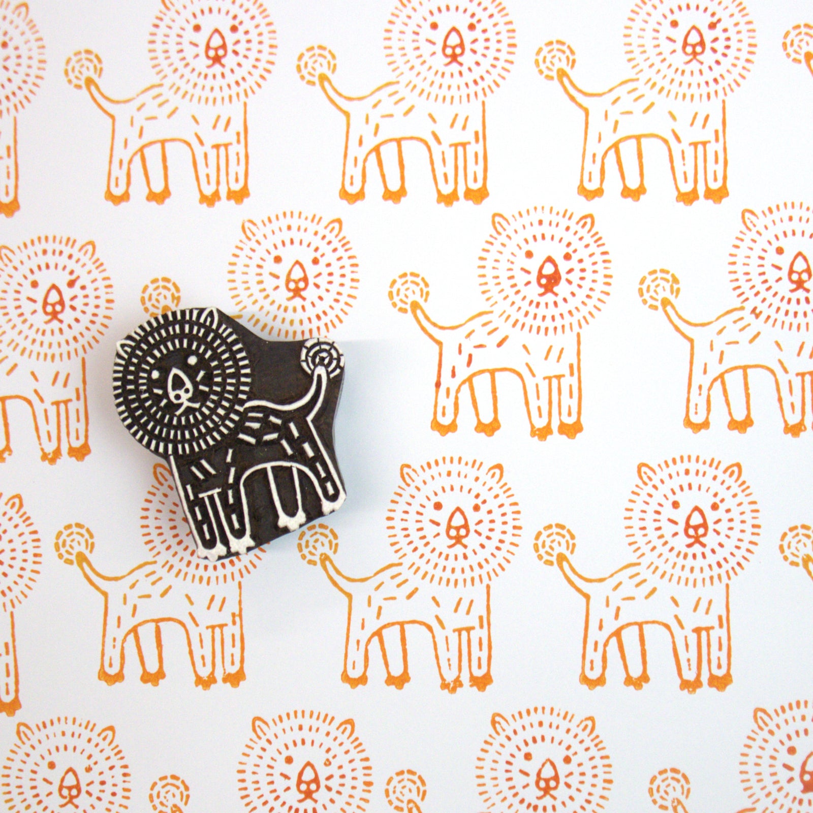 Lion Printing Block – The Indian Block Print Co.