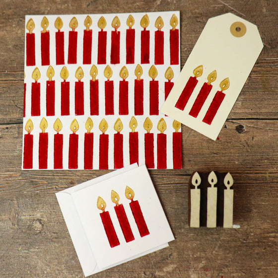 Three Festive Candles