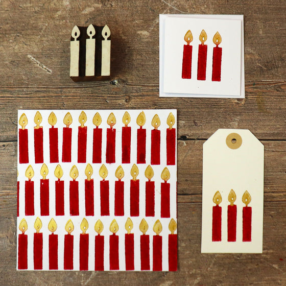 Three Festive Candles