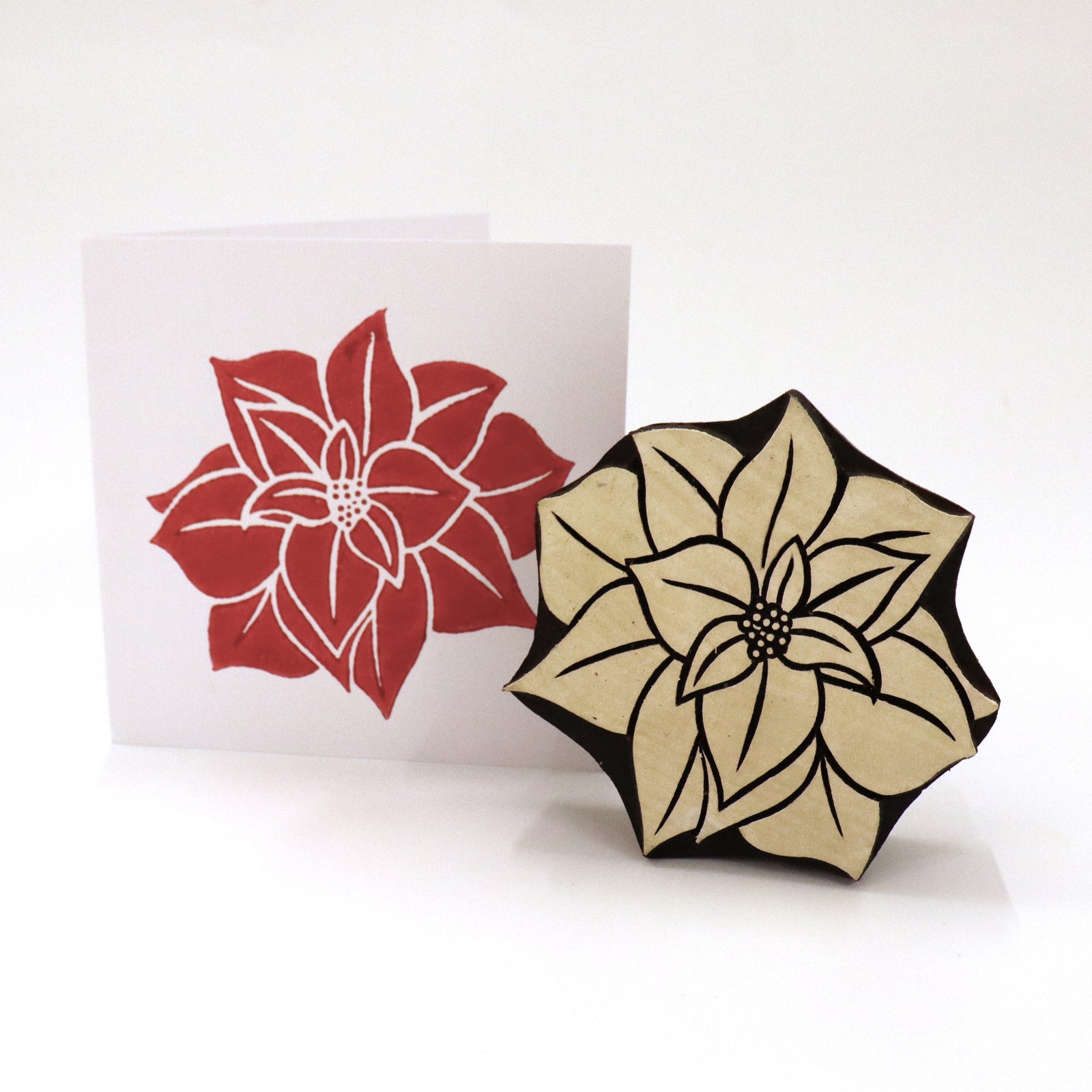 Large Poinsettia The Indian Block Print Co.