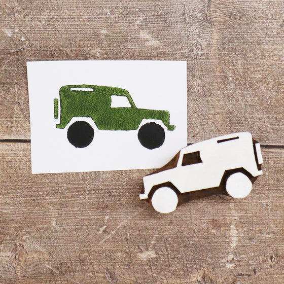 Indian Printing Block- Land Rover (2 sizes)