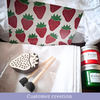 The Block Print Club- July Strawberry Napkins