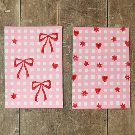 Gingham pattern Indian wooden printing block, for hand printing fabric and paper