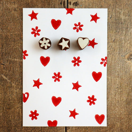 The Crafty Lass- Mini Embellishments (set of 3)