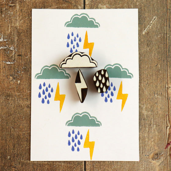 The Crafty Lass- Cloud, Rain & Lightening