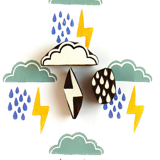 The Crafty Lass- Cloud, Rain & Lightening