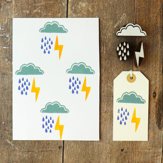 The Crafty Lass- Cloud, Rain & Lightening