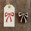 Bow Indian wooden printing block, to be used for hand printing fabric and paper creations