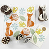 Complete Indian Block Printing Kit - Woodland Creatures