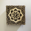 Indian Wooden Printing Block - Flower Tile Medium