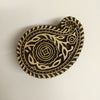 Indian Wooden Printing Block - Medium Paisley