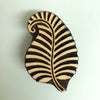 Indian Wooden Printing Block - Small Curly leaf