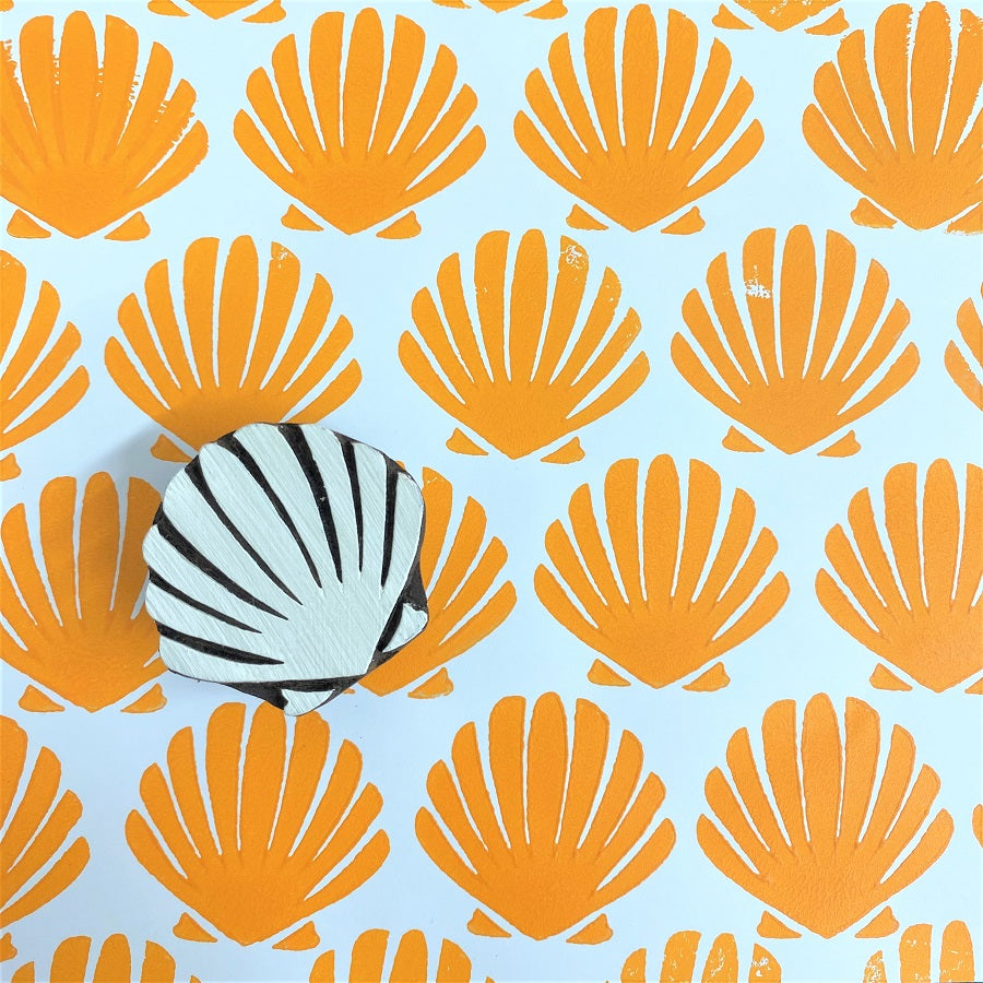 Indian Wooden Printing Block - Shell – The Indian Block Print Co.