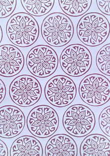  Indian Wooden Printing Block - Patterned Circle Design 4 - LAST CHANCE