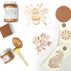 Bronze fabric paint for block printing