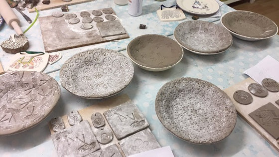 Pre Recorded Online Workshop - Printing Into Clay