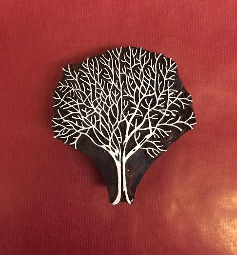 Indian Wooden Printing Block - Winter Tree – The Indian Block Print Co.