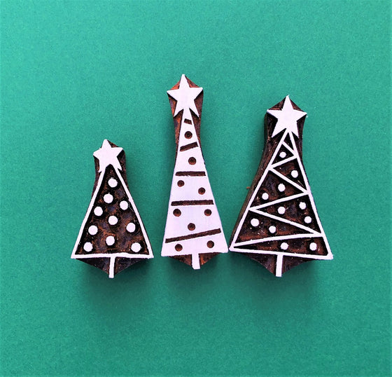 Patterned Christmas Trees