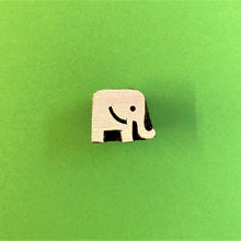  Indian Wooden Printing Block - Tiny Elephant