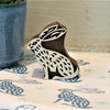Indian Wooden Printing Block- Sitting Hare