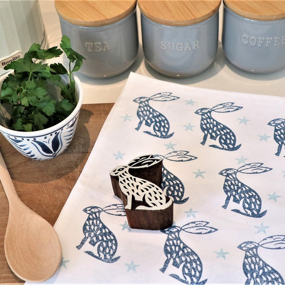 Indian Wooden Printing Block- Sitting Hare