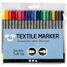 Essentials - 20 Double-ended Fabric pens