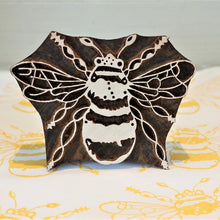  Indian Wooden Printing Block - Medium Bee