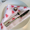 Indian wooden printing block in a dotty heart design