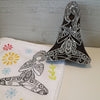 Indian Wooden Printing Block - Yoga Lady